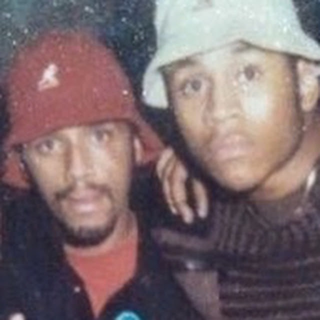 An early photograph of Mikey D and LL Cool J.